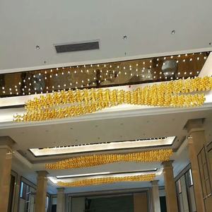 Moderne De Luxe Grand Art Spirale En Verre Lustre Luminaires Pour Hôtel Et <span class=keywords><strong>Villa</strong></span> - Product Image 5