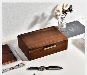 Özel high-end vintage kazınmış pu deri ahşap saat saklama kutusu adam 24 yuvaları izle organizatör durumda üreticisi - Product Image 2