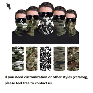 Sẵn sàng để tàu đa chức năng Mens Survival Khăn Cổ ấm liền mạch Polyester Mặt nạ săn Ống Bandana cổ gaiter - Product Image 6