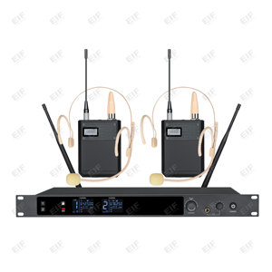ระบบไมโครโฟนไร้สายแบบสองช่องสัญญาณ BD-26 ชุดไมค์แบบมือถือ UHF พร้อมหน้าจอดิจิตอล สำหรับการแสดงบนเวที การพูด และคาราโอเกะ - Product Image 4