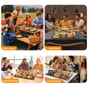 Bandeja Calentadora de Alimentos Plegable de Silicona Novedad 2026, Bandeja Eléctrica de Silicona para Calentar Comida con Temperatura Ajustable - Product Image 6