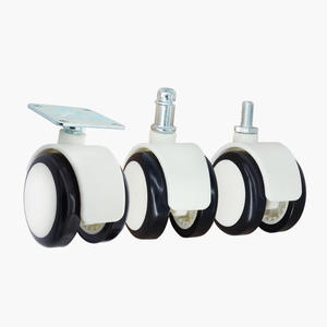 Rueda Giratoria con Eje Roscado M8 de Grado Médico, Rueda de Plástico y Acero Resistente a la Corrosión, Funcionamiento Silencioso, Diámetro del Orificio Personalizable - Product Image 6