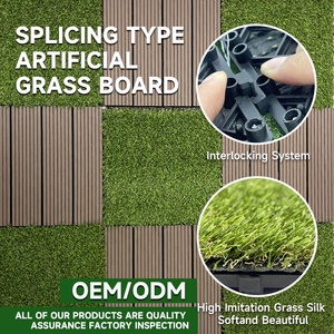 Césped Artificial <span class=keywords><strong>de</strong></span> Fácil Instalación, Baldosas <span class=keywords><strong>de</strong></span> Césped Sintético para Jardinería, Alfombra para Exteriores - Product Image 2