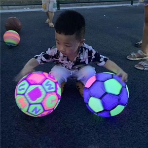 Glowing Toys Rainbow Outdoor Glowing in the Dark Light up Inflatable <b>Led</b> Luminous Children Sports Pvc Toy Beach <b>Balls</b> - Product Image 4