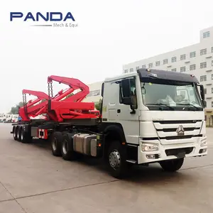 Panda 40ft Zijheffer Lader Zelflading Container Kraan Aanhangwagen Te Koop