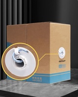 Cables ST CAT5E UTP, Cable Ethernet CMR LSZH Sin Blindaje AWG25 4*0.45 305m/rollo, Conductor de Cobre Puro, Cubierta de PVC