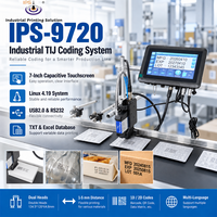 Mesin Pengkodean TIJ IPS-9720 Printer Barcode TIJ Printer Inkjet Termal 4 Inci Dual Head Tinggi 25.4mm Data Variabel