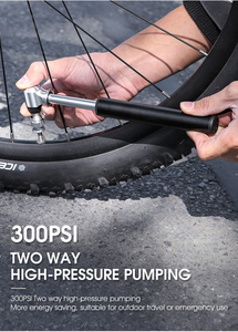 <span class=keywords><strong>Pompe</strong></span> à main <span class=keywords><strong>pour</strong></span> vélo à <span class=keywords><strong>haute</strong></span> <span class=keywords><strong>pression</strong></span> 300 psi, <span class=keywords><strong>pompe</strong></span> à air portable <span class=keywords><strong>pour</strong></span> vélo de route, <span class=keywords><strong>VTT</strong></span>, mini <span class=keywords><strong>pompe</strong></span> à vélo - Product Image 3