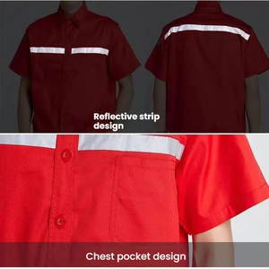 İşçi Kıyafetleri Nefes Alabilen Pamuklu Unisex İş Elbisesi Tulum Üniforma - Product Image 4