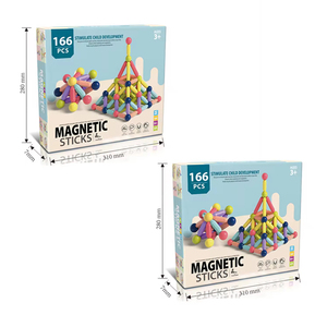 Vente en gros 166 pièces bricolage bâtons magnétiques boules ensemble <span class=keywords><strong>de</strong></span> blocs <span class=keywords><strong>de</strong></span> <span class=keywords><strong>construction</strong></span> pour enfants <span class=keywords><strong>jeux</strong></span> <span class=keywords><strong>de</strong></span> <span class=keywords><strong>construction</strong></span> éducatifs <span class=keywords><strong>avec</strong></span> tiges magnétiques jouets - Product Image 1
