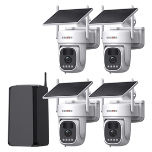 Kit de caméra de surveillance solaire Wi-Fi 3MP SECTEC 2026 Halow avec écran, stockage cloud gratuit et connectivité jusqu'à 500 mètres - Product Image 1