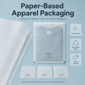<span class=keywords><strong>Bolsas</strong></span> de <span class=keywords><strong>Papel</strong></span> Impresas Personalizadas, Recicladas, Autoadhesivas, Selladas, Transparentes, de <span class=keywords><strong>Papel</strong></span> Glassine <span class=keywords><strong>Encerado</strong></span>, Esmeriladas, para Ropa - Product Image 6