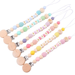 Vendita calda in Silicone per bambini <span class=keywords><strong>ciuccio</strong></span> a catena con catenina per manichetta - Product Image 1