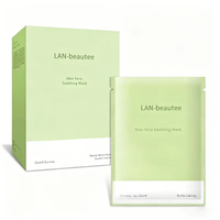 Aloë Vera & Perzik Plant Fruit Hydraterende Verzorgende Biologische Veganistische Sheet Face Mask - Verfrissend & Hydraterend voor alle huidtypen