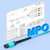 Cable de Conexión Damu MPO APC Hembra a 8 LC UPC Monomodo OS2 Fanout, 9/125um LSZH QSFP 40G, para Centro de Datos, 5m