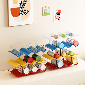 Cup <b>Storage</b> <b>Rack</b> 4 Layers Wave Shaped Multi Tier Desktop Organizer For Water <b>Bottles</b> And Mugs - Product Image 4