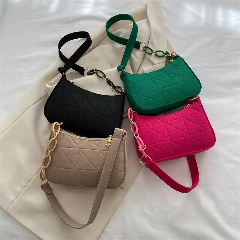 High Quality Fashion Design Women's Shoulder Bag 2024 New Mini Underarm Bag Diamond Handbag