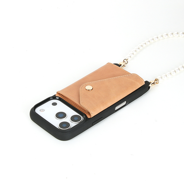 Custom Logo Crossbody Leather Wallet Phone Case for iPhone 17 16 15 14 13 Pro Max OEM/ODM Wallet Phone Cover