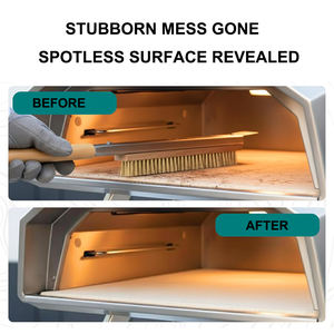 Brosse de nettoyage <span class=keywords><strong>pour</strong></span> <span class=keywords><strong>four</strong></span> à pizza <span class=keywords><strong>d</strong></span>étachable de 21 pouces avec grattoir, brosse en acier inoxydable résistante à la chaleur <span class=keywords><strong>pour</strong></span> <span class=keywords><strong>four</strong></span> à pizza, <span class=keywords><strong>pierre</strong></span> à pizza - Product Image 3