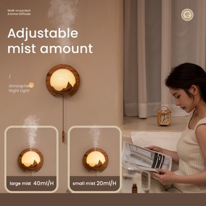 Home Use Appliances Air Humidifier Essential Oil Diffuser <b>Remote</b> <b>Control</b> Essential Oil Humidifiers 7 LED <b>Lamps</b> Wall Humidifier - Product Image 6