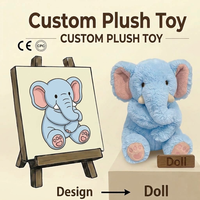 Peluche personnalisée OEM en gros, rose poudré, jouet en peluche pour enfant, cadeau, porte-clés mascotte en peluche CE