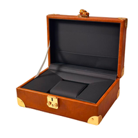 Boîte de rangement de luxe en cuir pour montres et bijoux - Verrouillable, couleur/taille personnalisable, logo client, fabriqué en Chine et au Guatemala