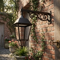 GREENER Lámpara de Jardín LED de Aluminio Fundido Tradicional de Alta Calidad, Impermeable IP65, AC 50W, Luz Blanca Cálida, Garantía de 3 Años, 140 Lúmenes