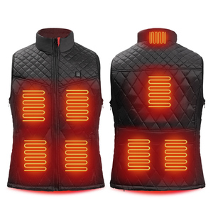 2023 nouveau Design femmes coupe-vent 8 zones chauffé hiver Jaet tissu thermique réglable maison utilisation extérieure fièvre gilet Gilet - Product Image 1