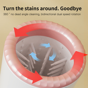 Lavapiedi Automatico per Cani con Due Livelli Regolabili, Pulitore Elettrico per <span class=keywords><strong>Zampe</strong></span> di Cani e Gatti - Product Image 3