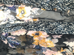 Tùy Chỉnh Thiết Kế Hoa In Phụ Nữ Polyester Voan Mùa Hè Phụ Nữ Poncho Khăn Choàng - Product Image 2