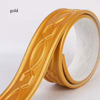 Bande de moulure en PVC flexible auto-adhésive, étanche et résistante à l'usure, largeur 6 cm, pour plinthes et moulures murales de fond de télévision