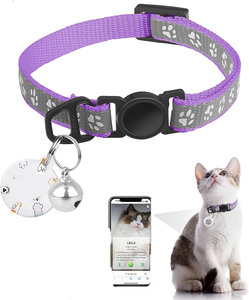 Collar Inteligente para Gatos con Hebilla Ajustable Personalizada, Antipérdida, con Etiqueta de Identificación, de Nailon - Product Image 1