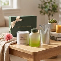 Bouteille diffuseur vide en verre givré de 150 ml pour parfum, aromathérapie, recharge de parfum, avec emballage et bâtonnets