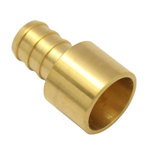 Junta de acoplamiento redonda reductora PEX de latón al por mayor para fontanería y tubería de PE/PVC ASTM F1807/ ASTM F1960 - Product Image 1