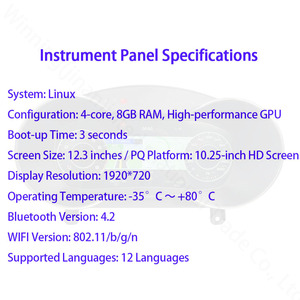 Affichage du tableau de bord, cockpit virtuel pour <span class=keywords><strong>Audi</strong></span> <span class=keywords><strong>TT</strong></span> TTS <span class=keywords><strong>TT</strong></span> <span class=keywords><strong>RS</strong></span> Coupé Roadster Facelift <span class=keywords><strong>Plus</strong></span> 2008 2009 2010 2011 2012 2013 2014 - Product Image 4