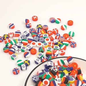 10Mm Chữ Thập Quốc Gia Cờ Cho Fimos Polymer Đất Sét Hạt Được Sử Dụng Cho Vòng Đeo Tay Làm Đính Cườm Bán Buôn Loose Hạt - Product Image 4