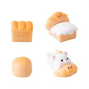 Accesorios Decorativos para Casa <span class=keywords><strong>de</strong></span> Muñecas, Miniaturas <span class=keywords><strong>de</strong></span> Comida para Jugar, Adornos Pequeños para Escritorio, Micro-Paisaje <span class=keywords><strong>de</strong></span> Osito <span class=keywords><strong>de</strong></span> <span class=keywords><strong>Pan</strong></span> - Product Image 1