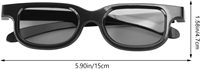 Lunettes 3D polarisées passives Trend Master Image pour adultes, écran virtuel 50"-80", lentille 0,19 mm, noir/couleur personnalisée, en stock