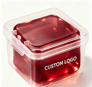 Jouet anti-stress souple et moelleux en sucre de malt transparent à logo personnalisé, à remontée lente, pour commande en gros - Product Image 1