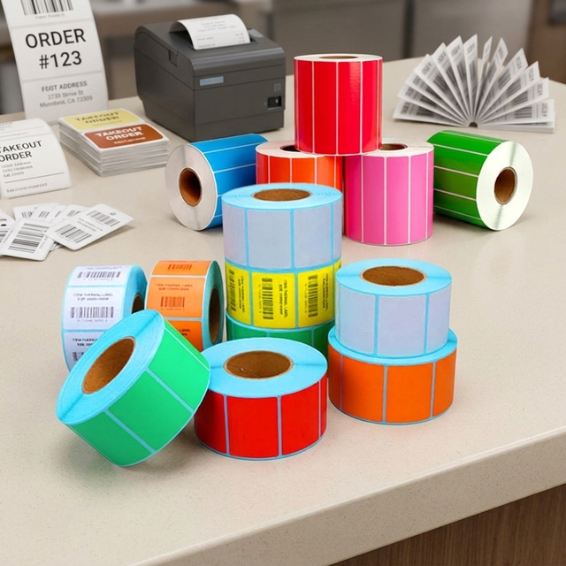 Thermal Label 2"x1" 2"x2" 3"x2" 2.25"x1.25" 2"x3" 4"x2" 4"x3" Custom Printing for Event Concert Cinema Festival Amusement Park