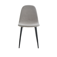 Chaise de salle à manger moderne en tissu doux et respirant avec support lombaire, couleur au choix, confortable, pour la maison, le salon et la chambre