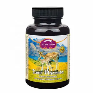 OEM Highest New Zealand Deer Placenta Supplement Deer Placenta Capsules with Antiaging and Restorative Formulations