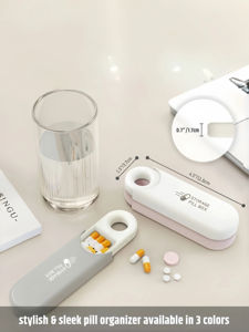 Wholesale Mini Portable <b>Pills</b> Organizer Weekly Tablet <b>Holder</b> <b>Pill</b> Box Pillbox Dispenser 3 Grids Dispensing Storage Boxes for - Product Image 4