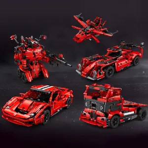 EIKEE Y12005 2026 Nouveau Kit <span class=keywords><strong>de</strong></span> Construction Créatif 5-en-1 : Voiture Sportive Robot DIY, Modèle <span class=keywords><strong>de</strong></span> Véhicule à Assembler, Jouets en Briques pour Garçons, Cadeau, Ensembles <span class=keywords><strong>de</strong></span> Blocs <span class=keywords><strong>de</strong></span> Construction - Product Image 3