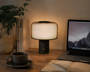 Lampe LED sans fil rechargeable moderne, luminosité réglable, lumière portable pour la décoration de la chambre à coucher et du patio - Product Image 2