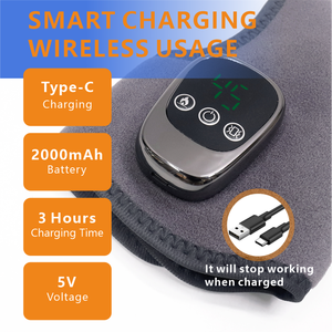 진동 및 고온 압축 발 응용 프로그램을 갖춘 지능형 전기 발목 지원 마사지 - Product Image 5