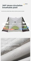 Tente de camping automatique quatre saisons en Oxford pour l'extérieur, installation rapide, protection solaire, imperméable, universelle pour le parc, la plage et la pelouse