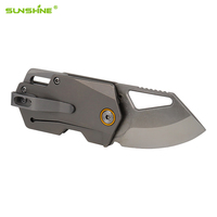 SUNSHINE haute qualité G10 poignée couteau de poche 440C lame EDC auto-défense survie d'urgence Ultra Compact Camping couteau pliant