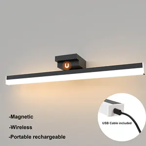 Battery Operated Wireless Picture Light Rechargeable 22inch Painting Display Light Remote Control Wall Lights