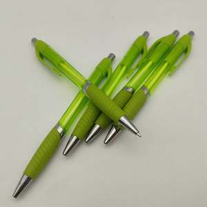 La elegante varilla transparente deprime el bolígrafo, empuñadura de goma de felpa, presiona el bolígrafo de plástico y imprime el LOGOTIPO sin problemas - Product Image 5